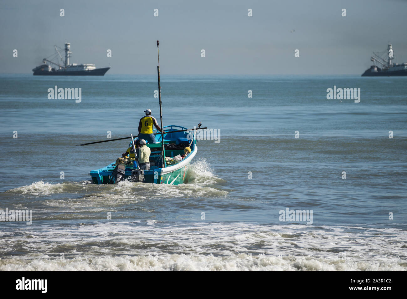 small fishing vessel, South America Stock Photo
