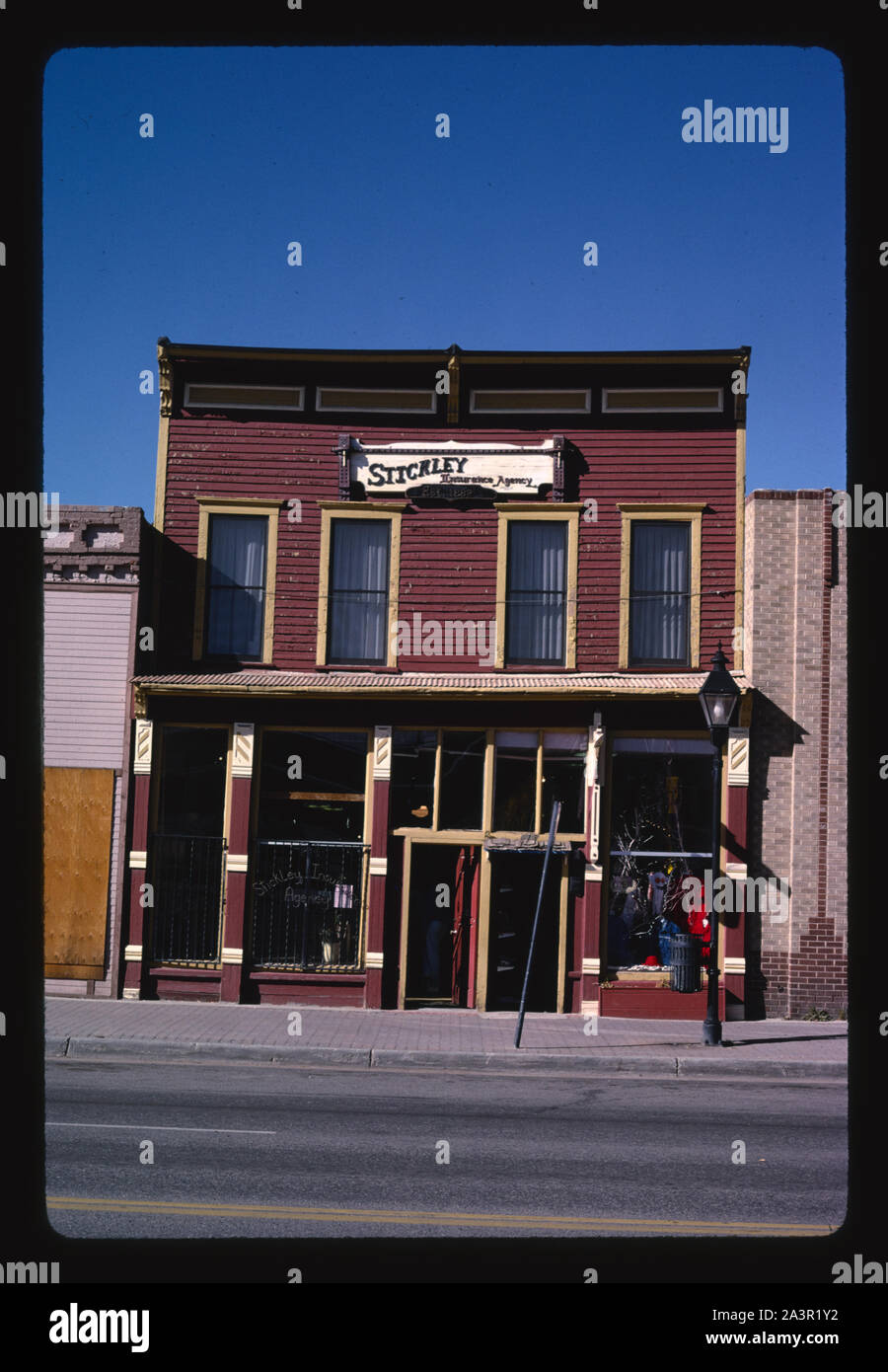 Stickley Insurance Agency, Harrison Avenue, Leadville, Colorado Stock