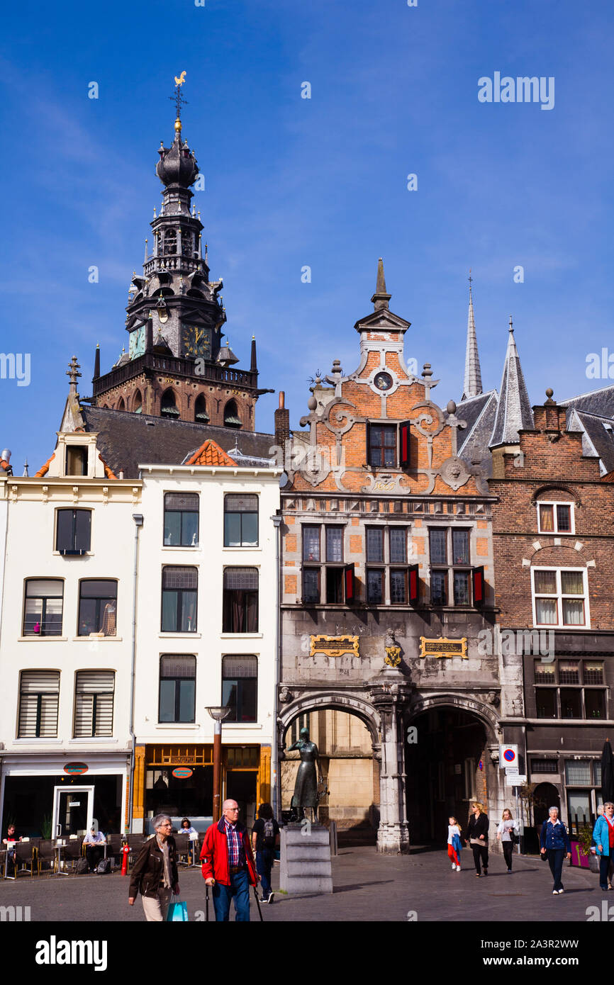 Central town square in Nijmegen, Netherlands Stock Photo