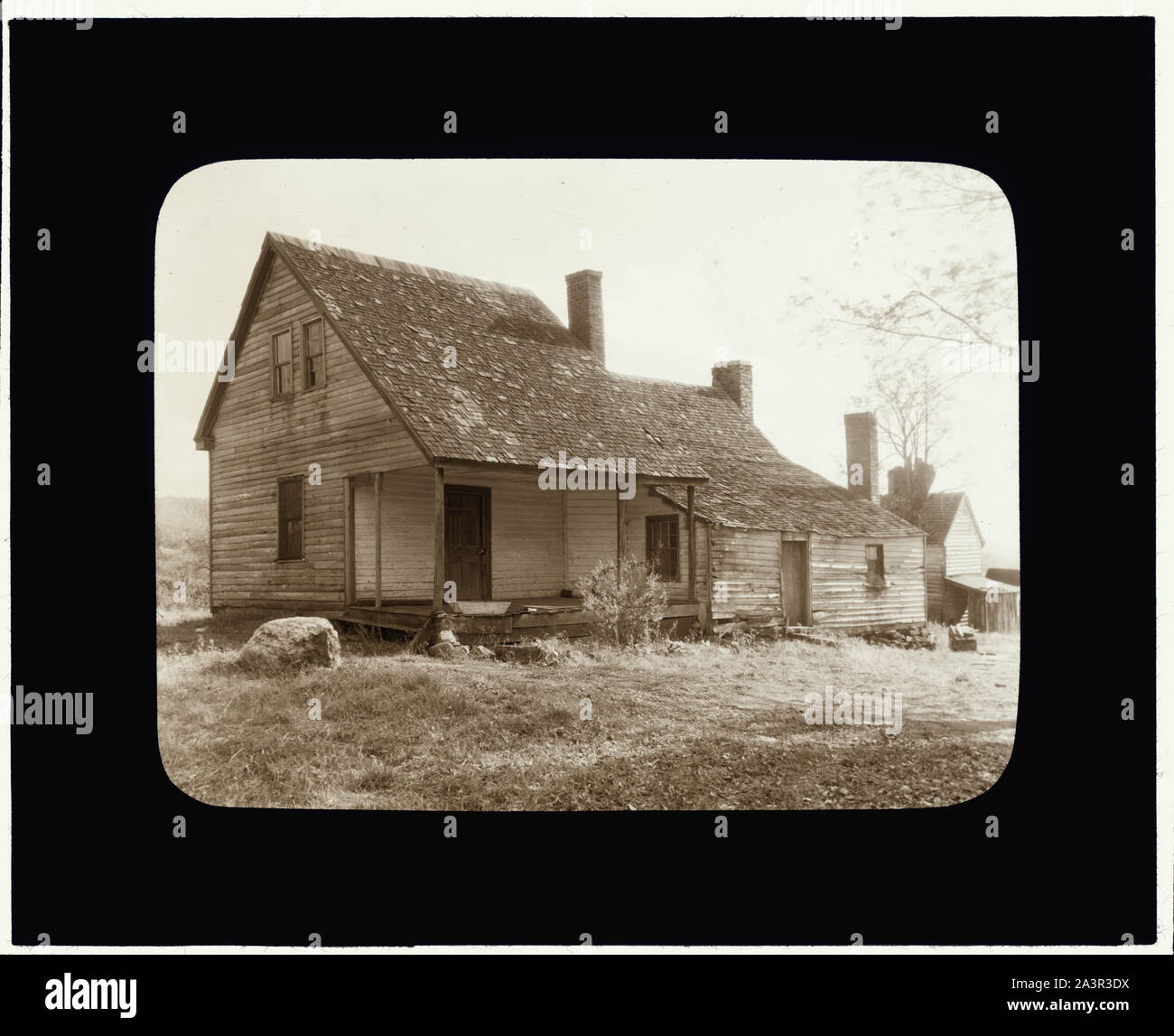 Stoney Point Tavern, Stoney Point, Albemarle County, Virginia. Porch Stock Photo
