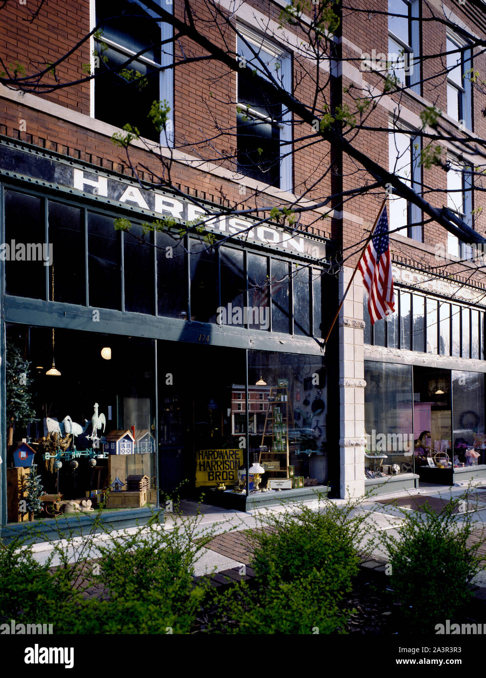 Storefront at the historic Harrison Brothers Hardware, Huntsville