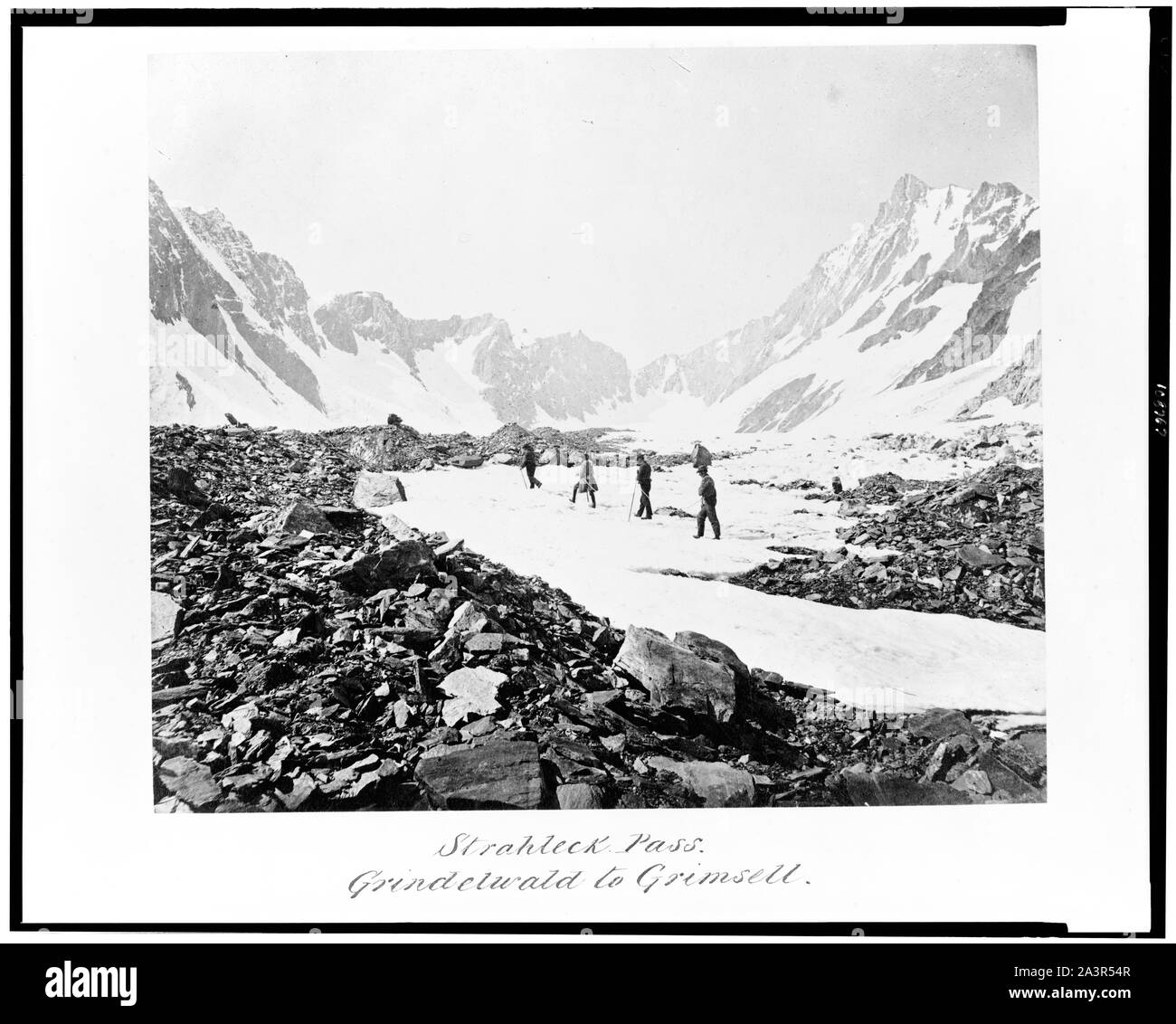 Strahleck Pass. Grindelwald to Grimsell Stock Photo