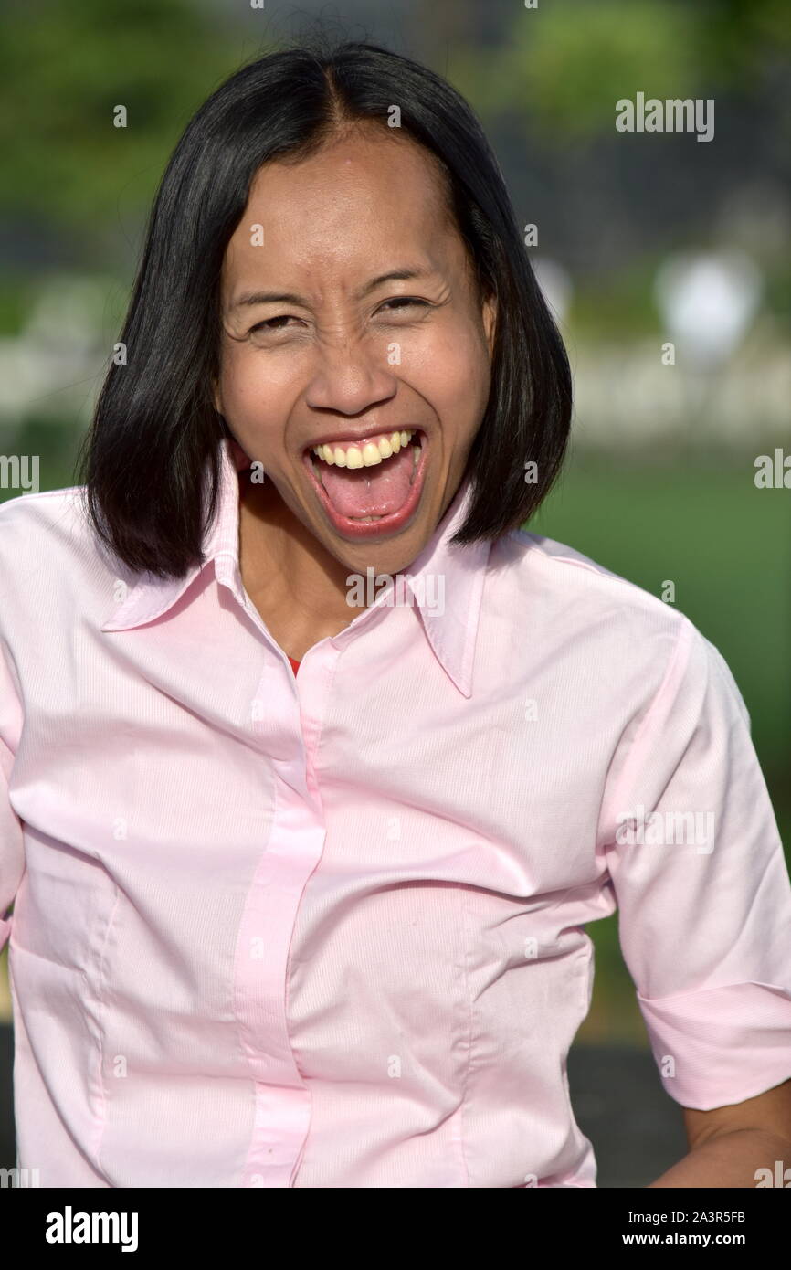 Diverse Adult Female Laughing Stock Photo