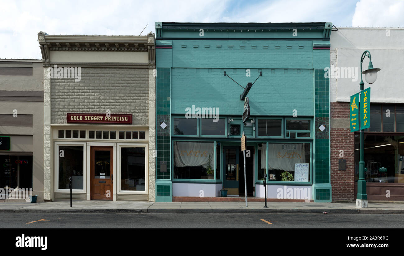 Street scene,Yreka, California Stock Photo Alamy