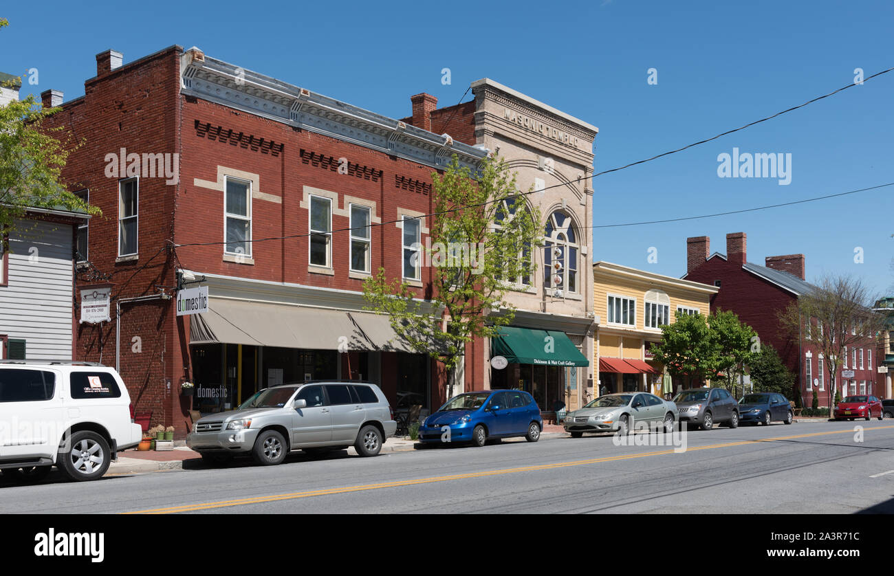 Street view of Shepherdstown, West Virginia Stock Photo Alamy