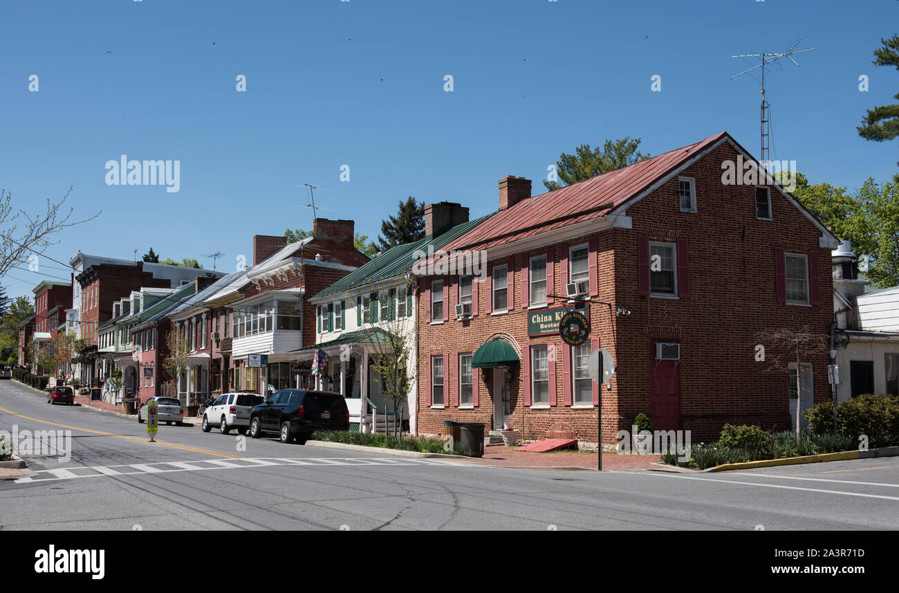 Street view of Shepherdstown, West Virginia Stock Photo Alamy