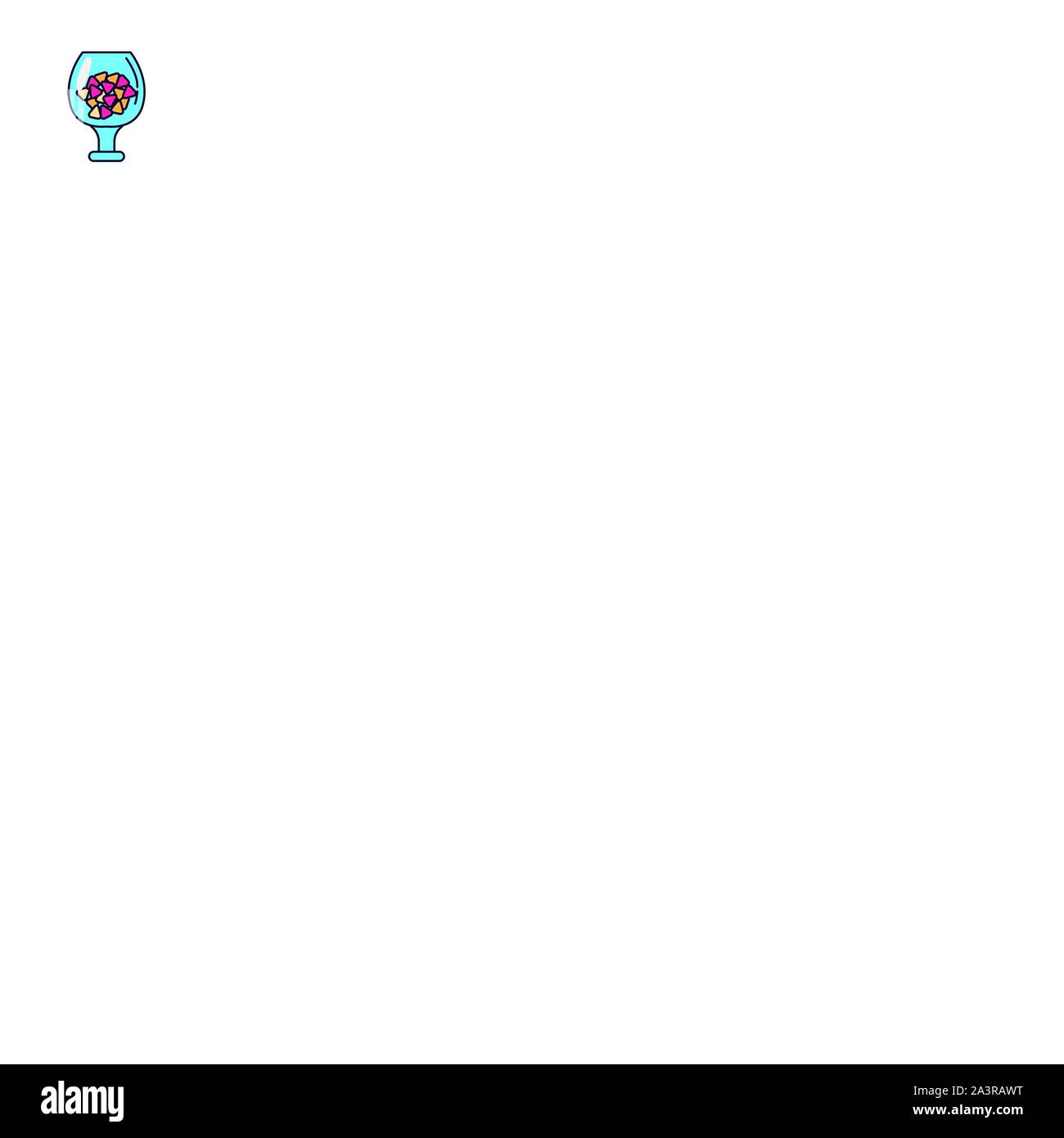 glass jar packing sweet and candies icon line fill illustration Stock ...