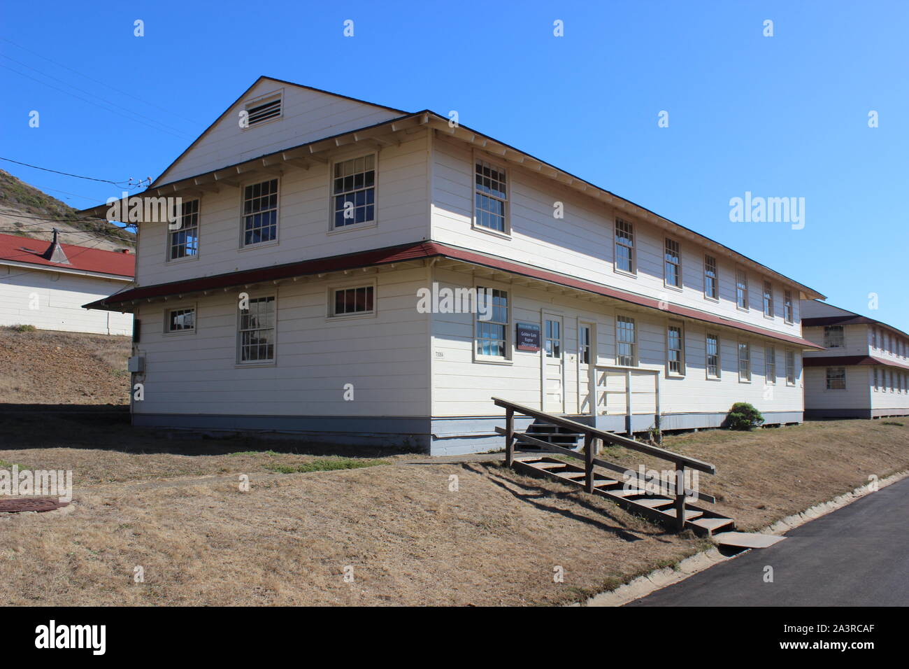 World War II Barracks, Fort Cronkhite, Marin Headlands, California Stock Photo