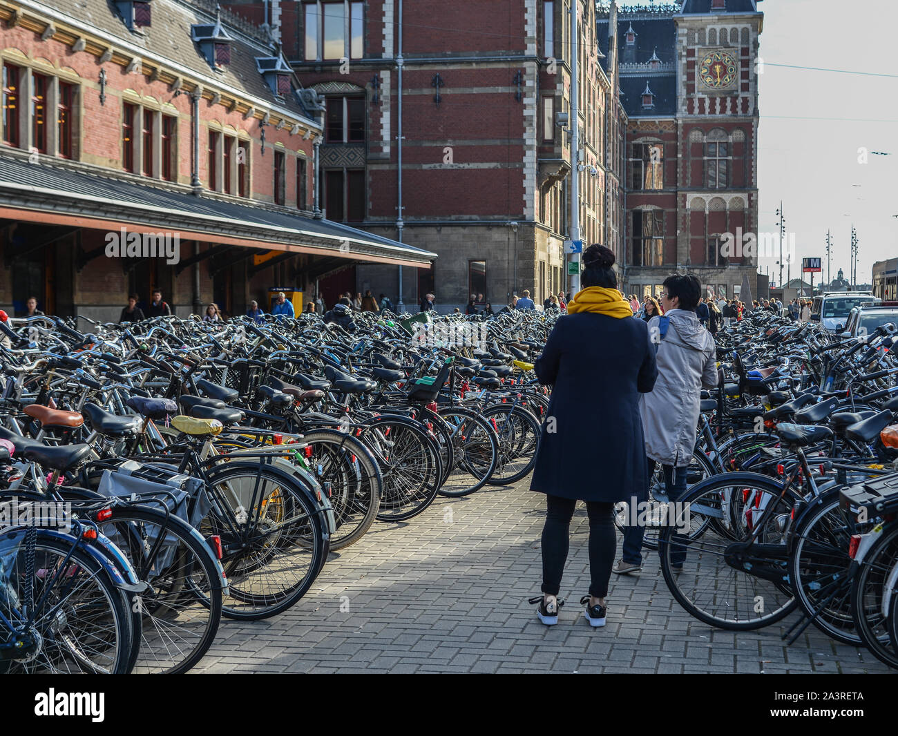 walk through bicycles