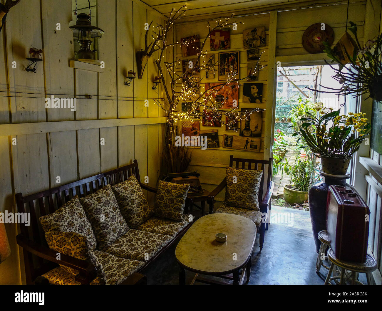 Dalat Vietnam Sep 14 2018 Interior Of Vintage Coffee Shop In
