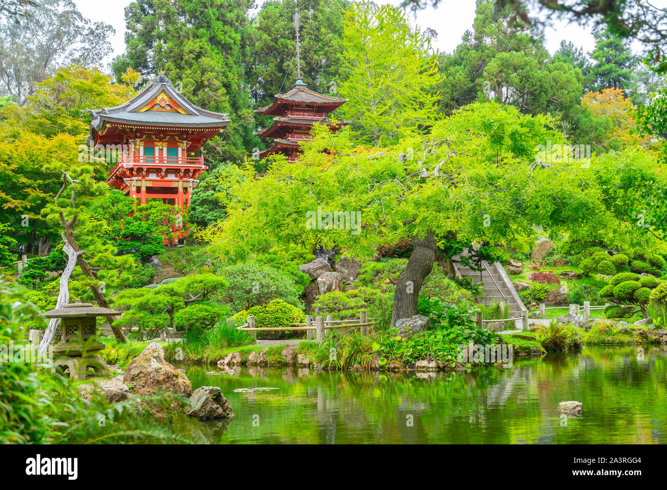 Iconic Japanese Tea Garden in Golden Gate Park Stock Photo Alamy