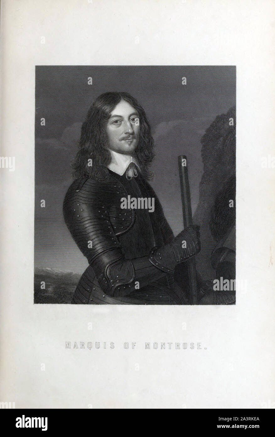 James Graham, 1st Marquess of Montrose (1612 – 21 May 1650) was a Scottish nobleman, poet and soldier, lord lieutenant and later viceroy and captain g Stock Photo