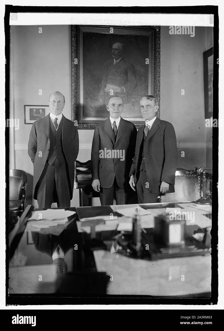 T.L. Oddie, Wm. M. Jardine and Arthur Cappe, 3/5/25 Stock Photo