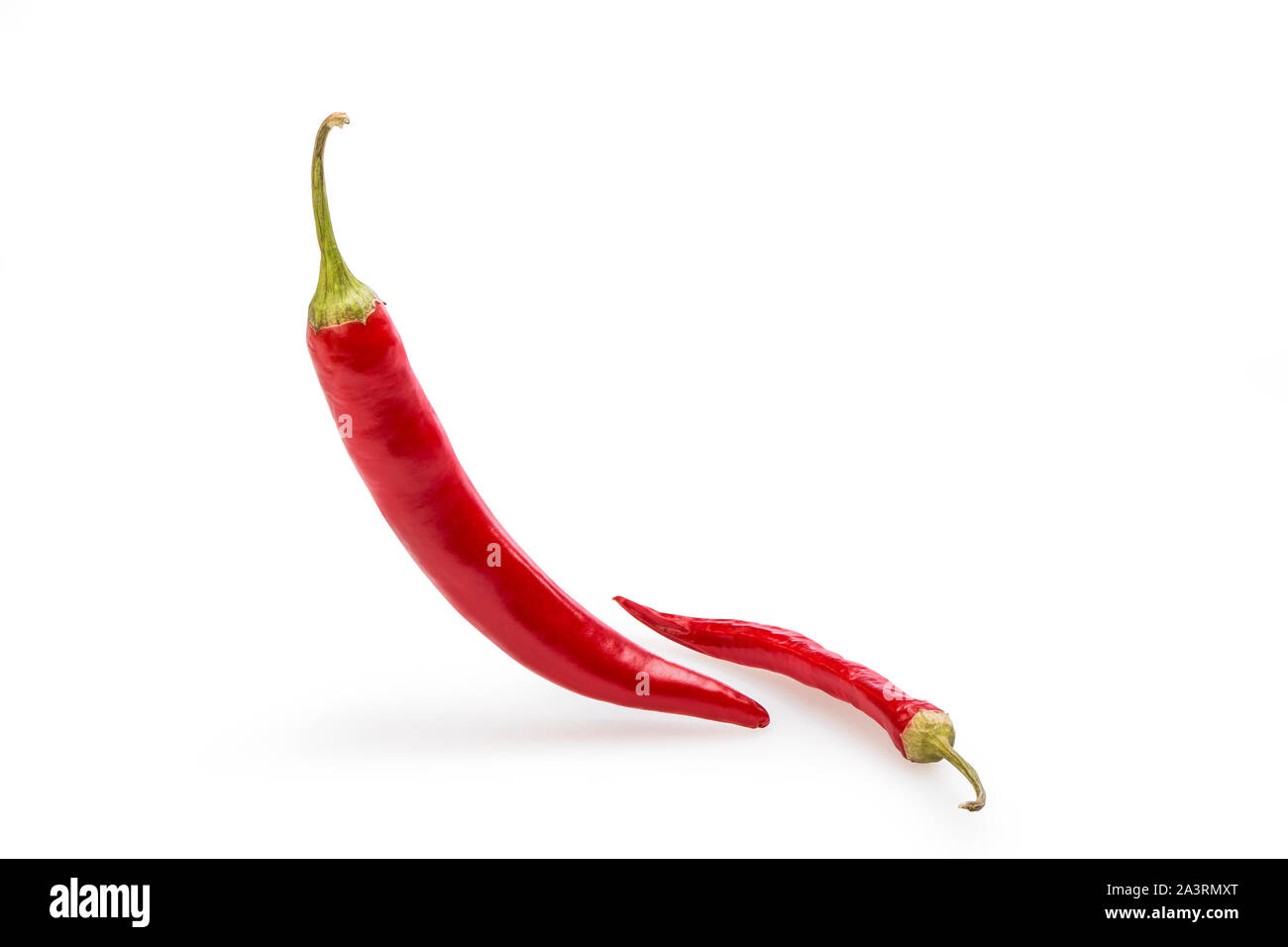 red paprika isolated on white background. Stock Photo