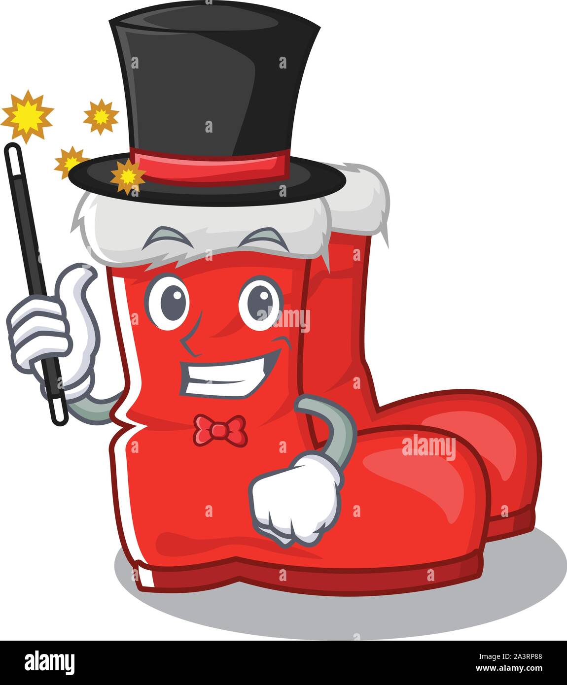 Magician santa boots with the cartoon shape Stock Vector Image & Art