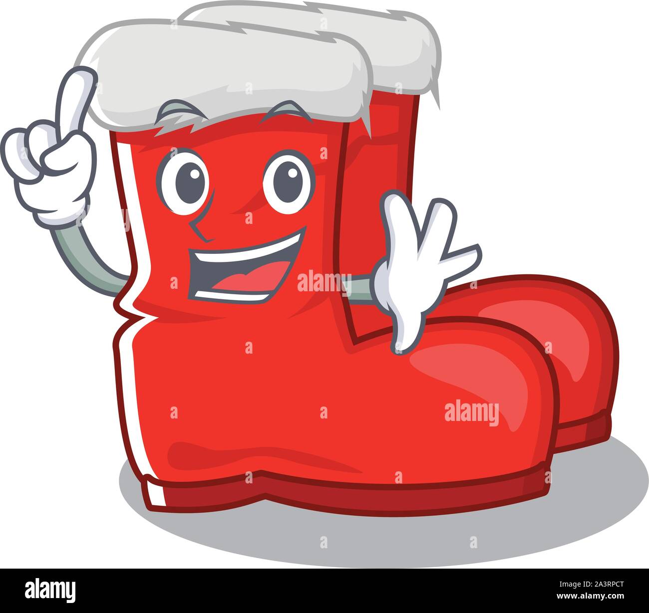 Finger santa boots with the cartoon shape Stock Vector Image & Art Alamy