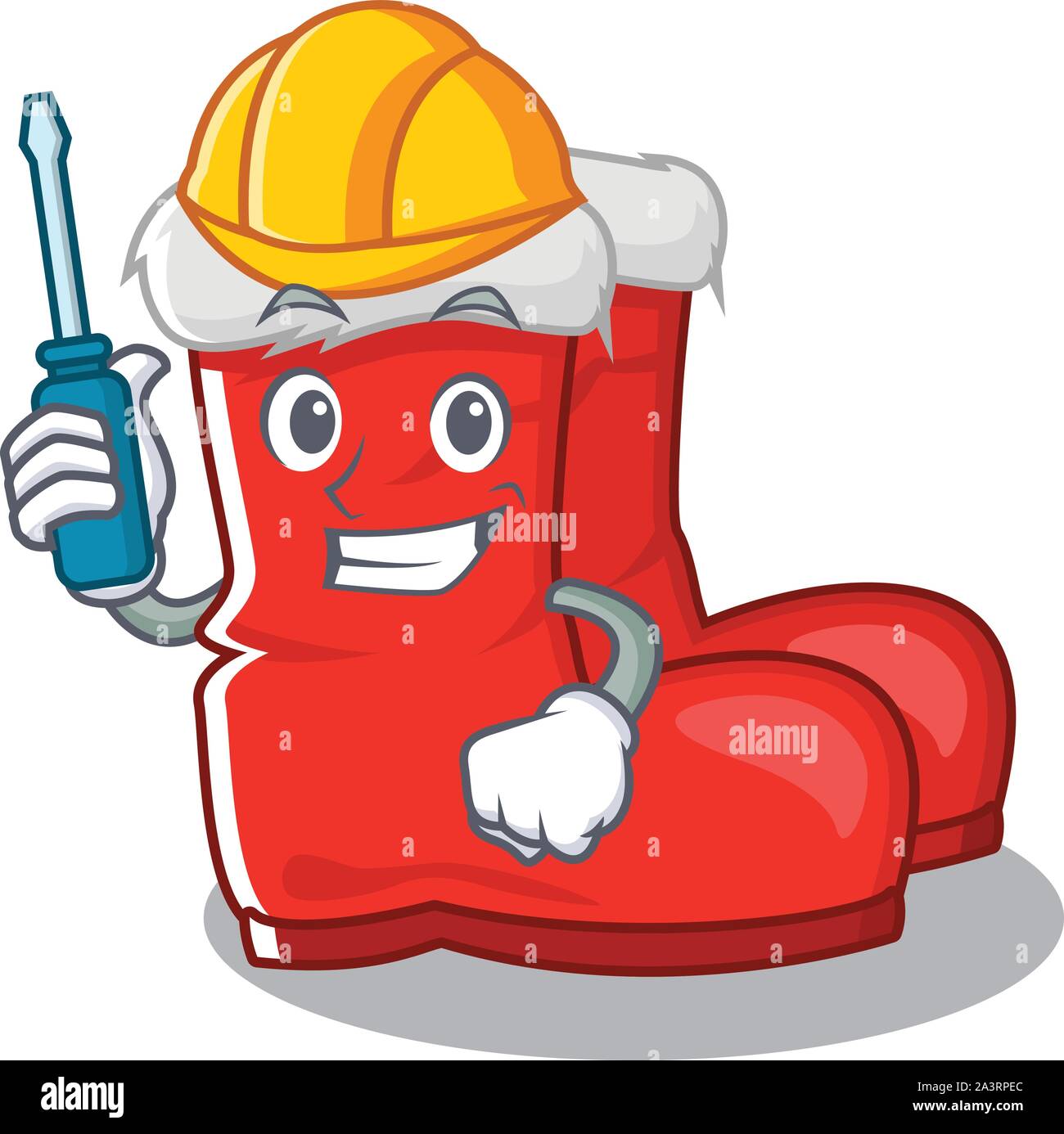 Automotive santa boots with the cartoon shape Stock Vector Image & Art