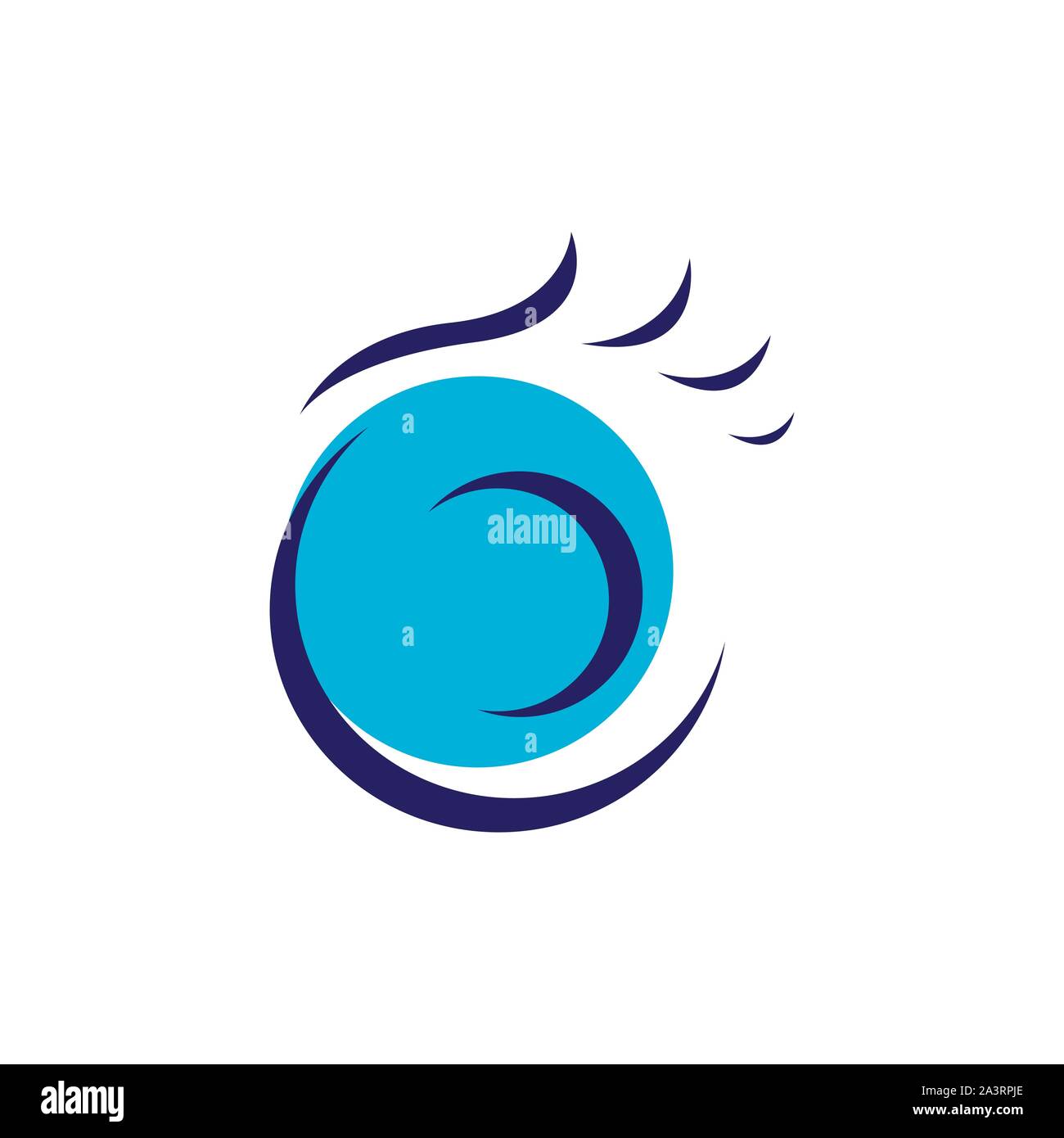 vision lens optical Eye Logo design vector symbol concept idea Stock Vector