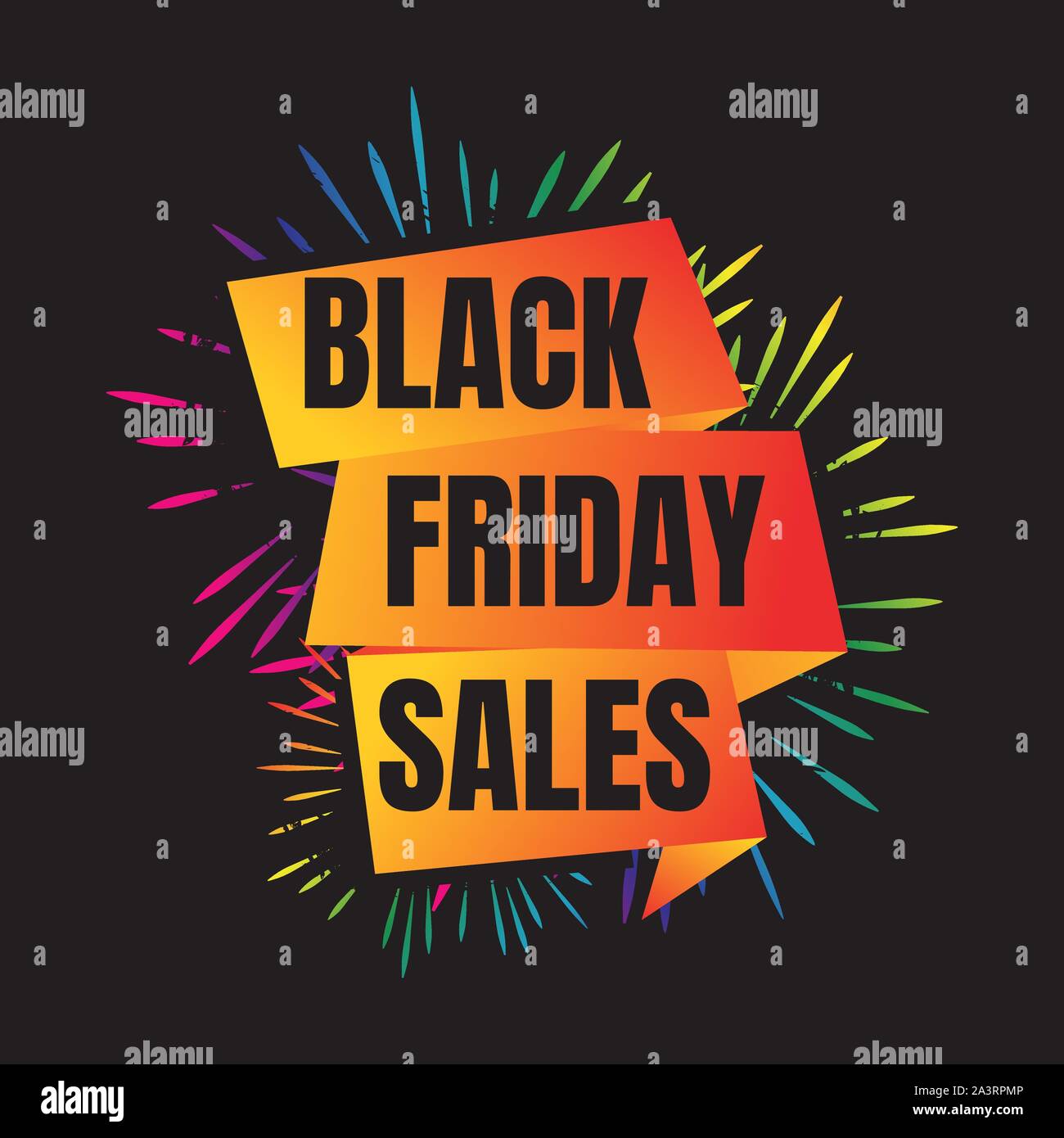 Black Friday Sale Vector Logo November Promo Discount Sign Banner