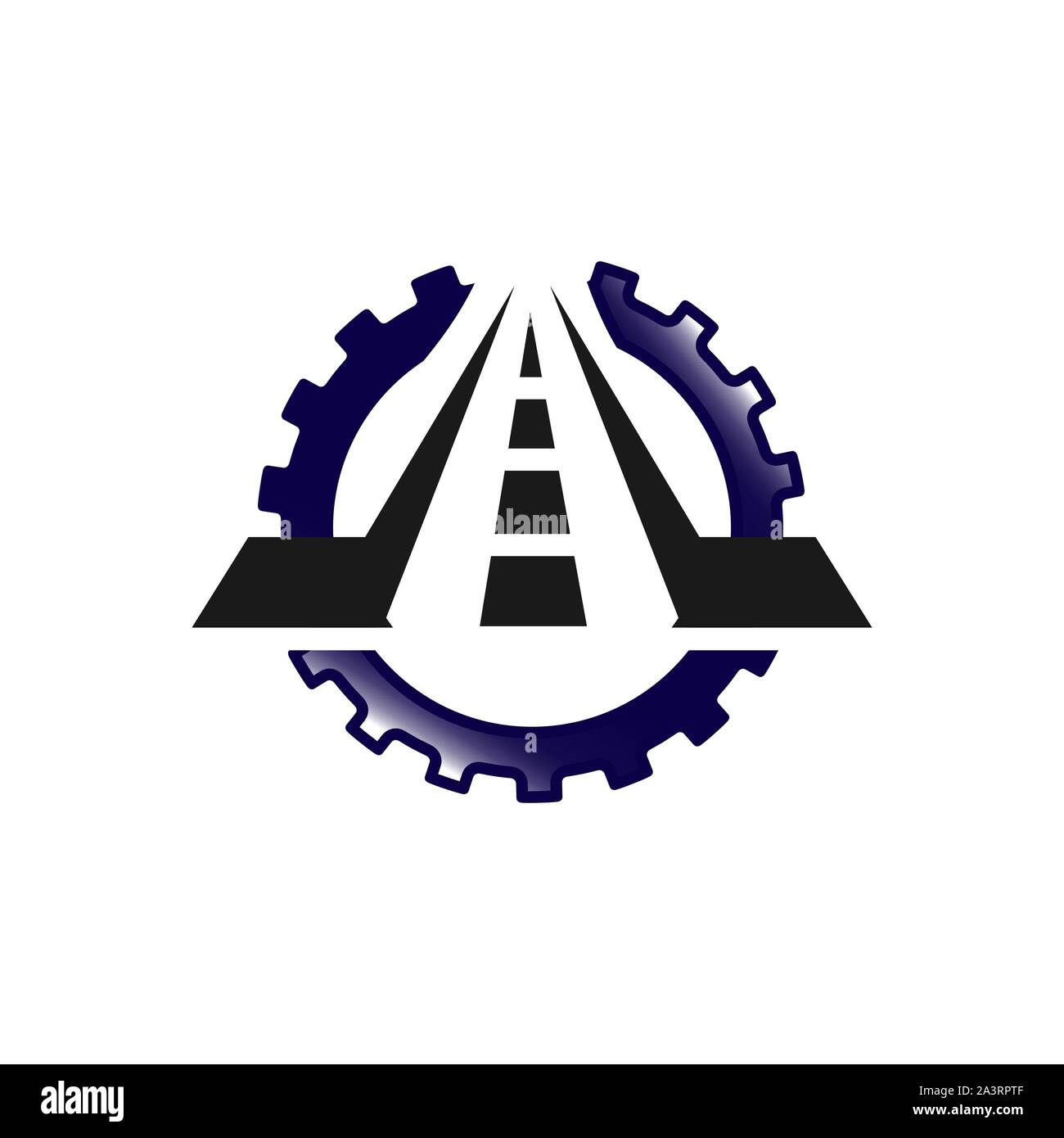 new maintenance road construction logo design creative sign concept Stock Vector
