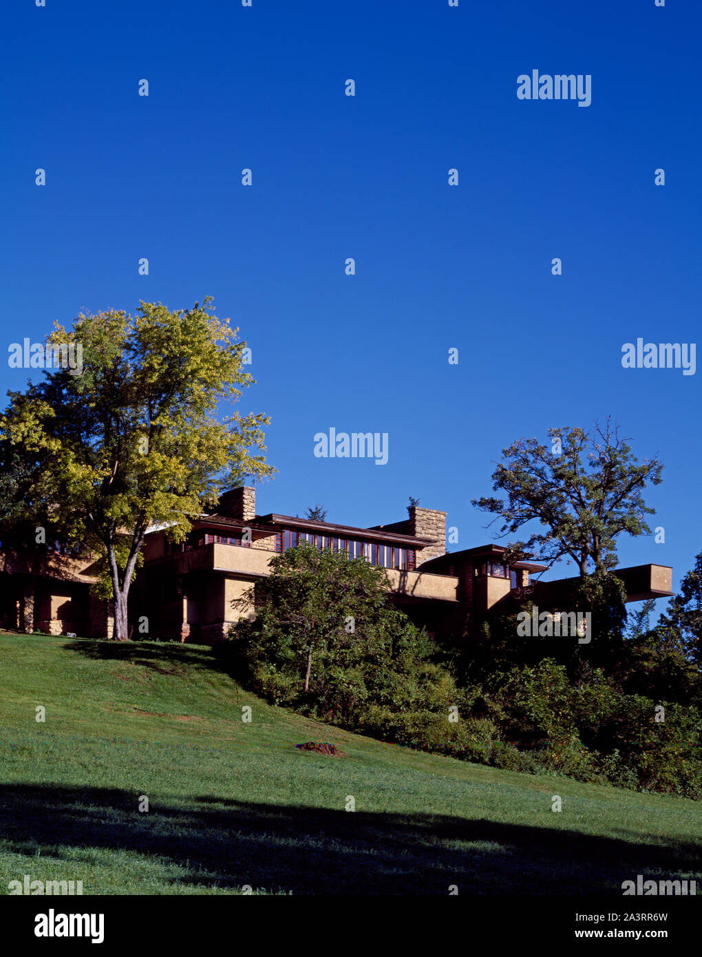 Taliesin, the natural house of architect Frank Lloyd Wright and one of