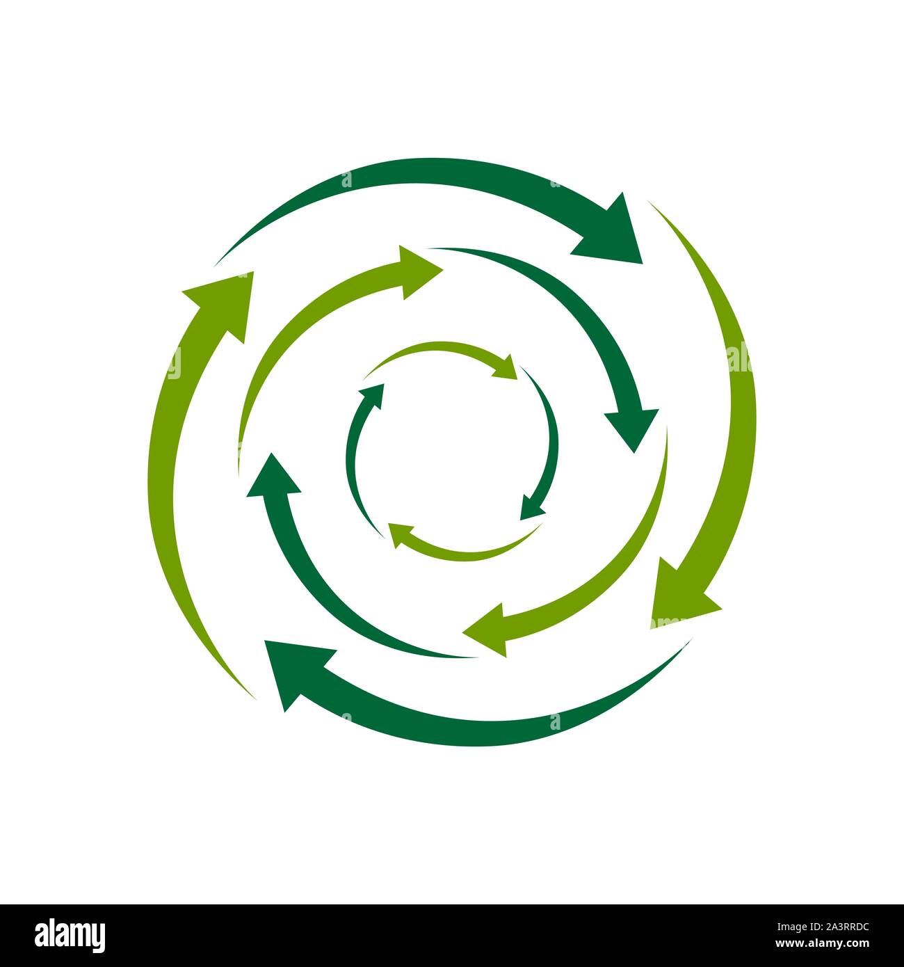 ecological circle arrows recycling logo. Recycle signs creative