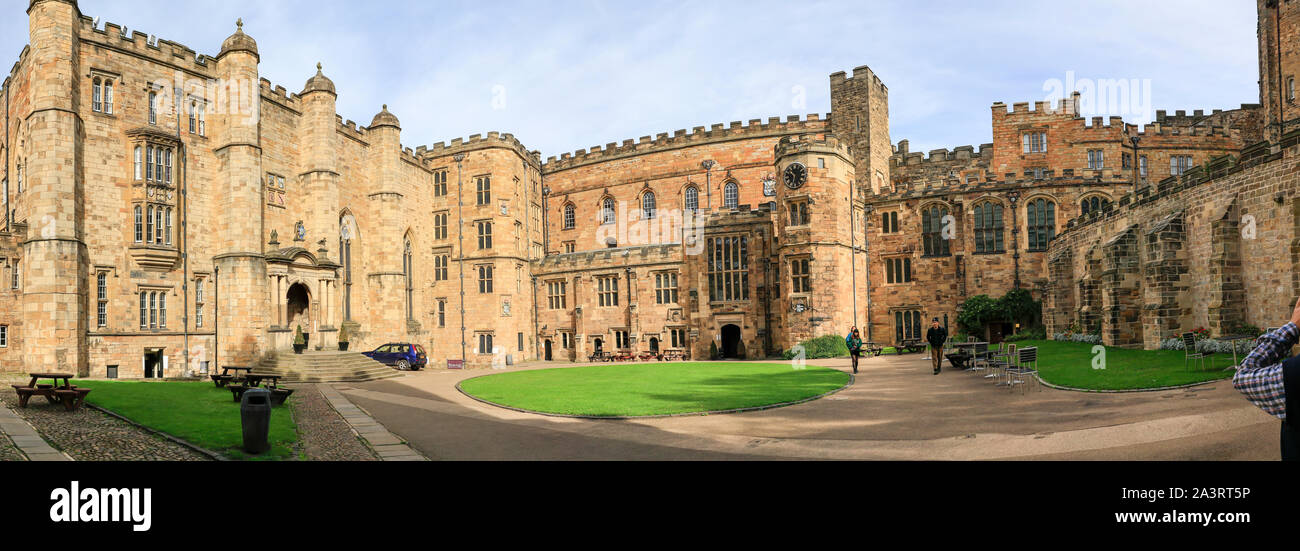 Durham Castle, durham UK, england, durham university college, norman castle, durham county, durham uk, UK, England, County Durham, Castle, castles Stock Photo