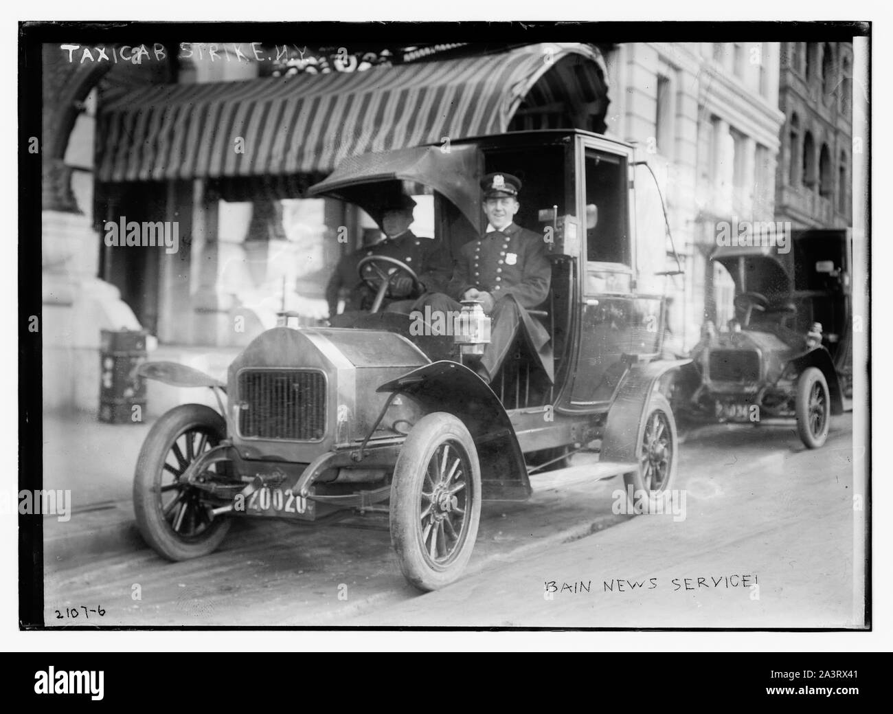 Taxicab strike New York Stock Photo