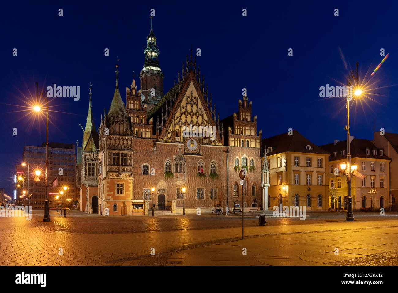 Wroclaw, Gothic town hall, Poland Stock Photo