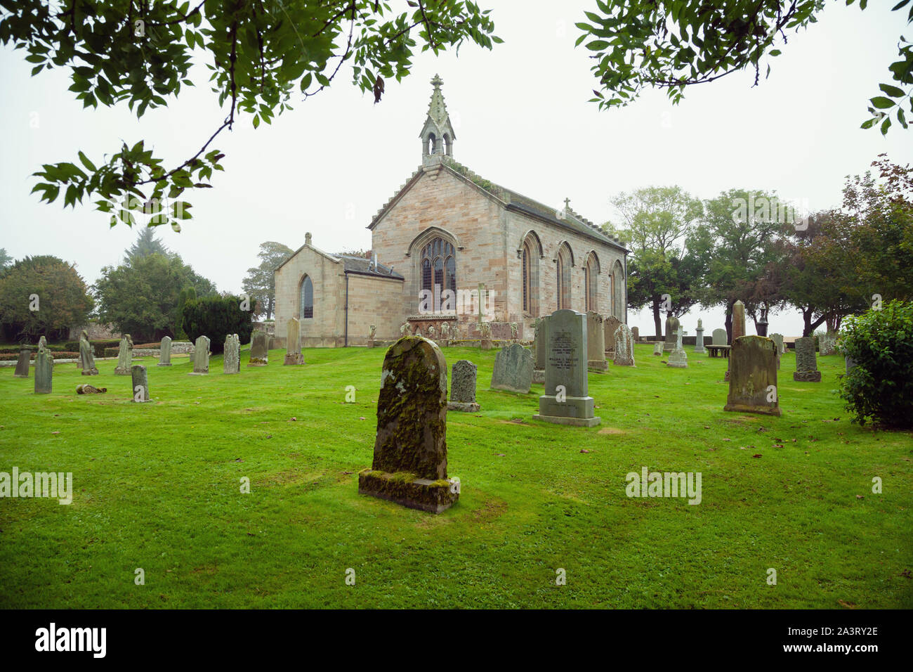 Dunino Church in Autumn near St Andrews, Fife, Scotland Stock Photo