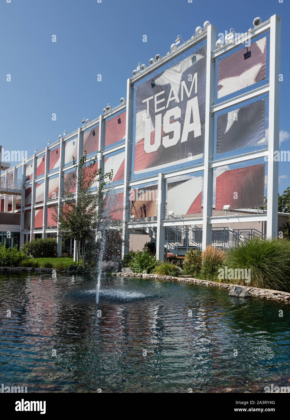 Team USA panel display at the U.S. Olympic Training Center in Colorado