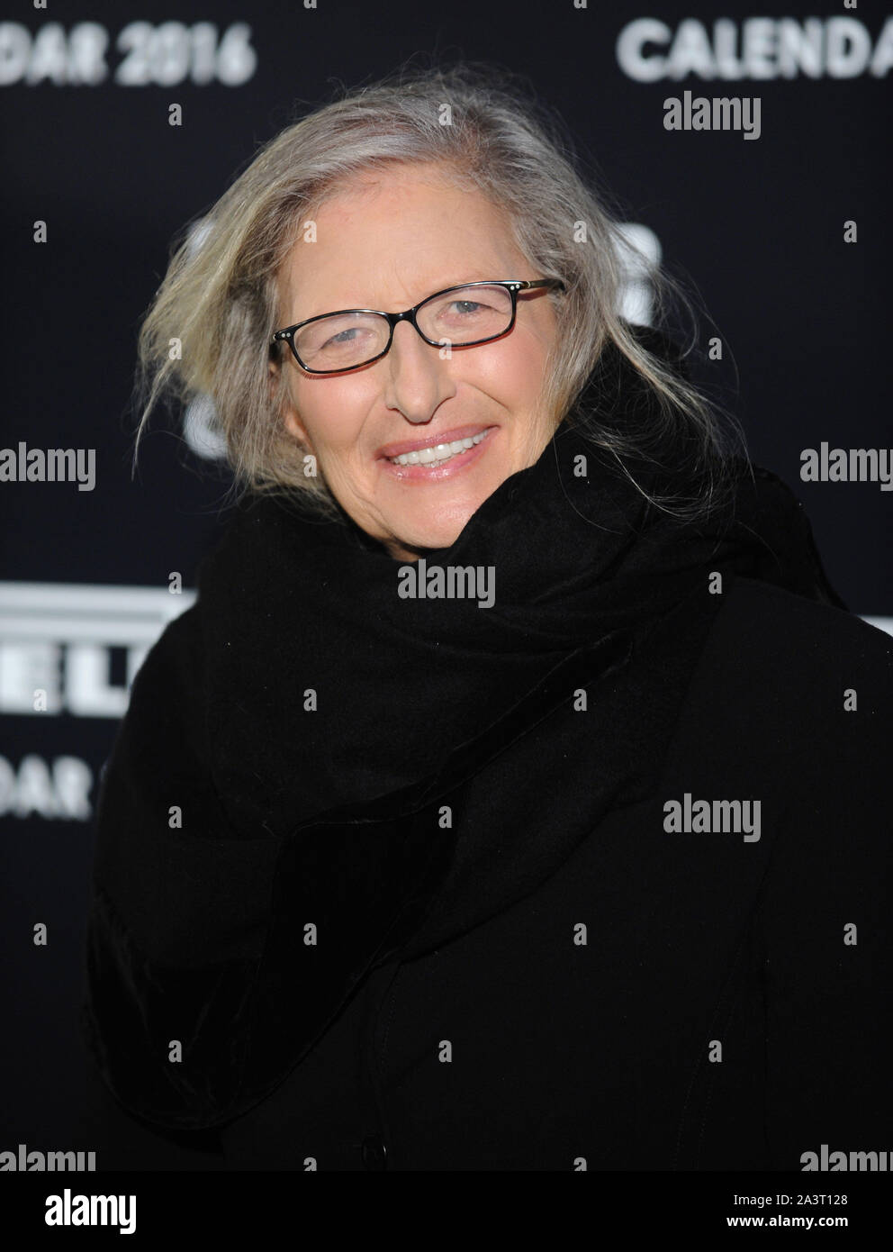 Photo Must Be Credited ©Kate Green/Alpha Press 079965 30/11/2015 Annie Leibovitz at the Pirelli Calendar 2016 Gala The Roundhouse London Stock Photo