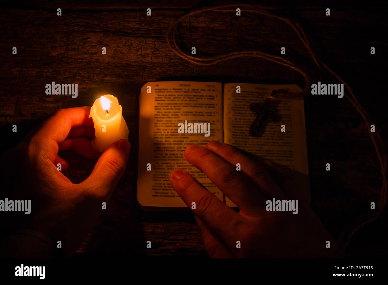Open bible candles hires stock photography and images Alamy