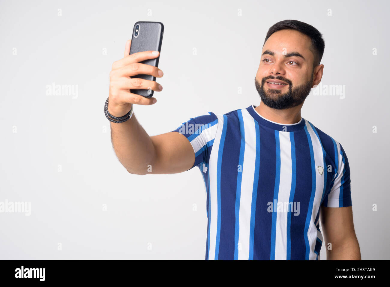 Indian young bearded man taking hi-res stock photography and images - Alamy