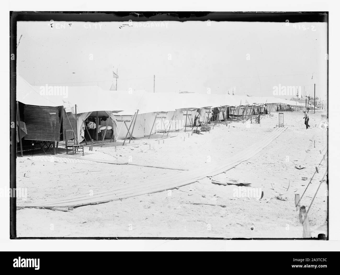 Tent City, Rockaway Stock Photo Alamy
