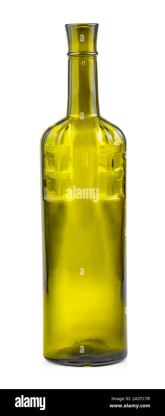 The empty bottle of wine isolated on a white background Stock Photo - Alamy