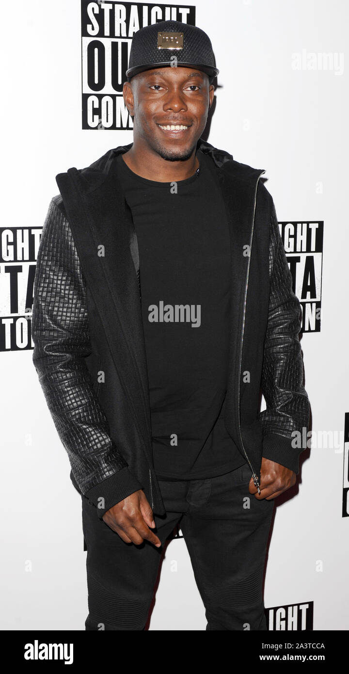 Photo Must Be Credited ©Kate Green/Alpha Press 079864 20/08/2015 Dizzee Rascal at the Straight Outta Compton Movie Screening held at Picturehouse Central London Stock Photo