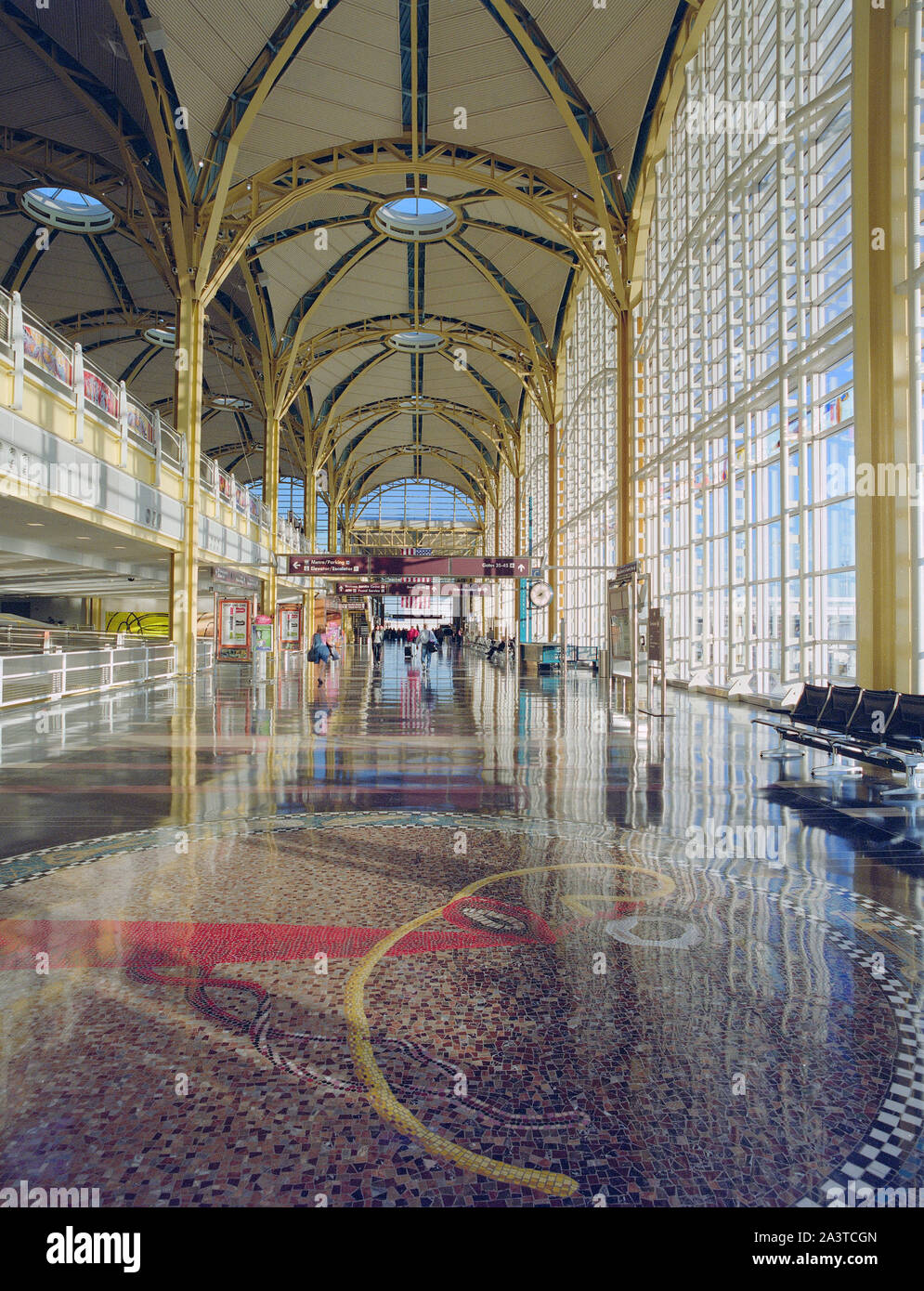 Terminal at Ronald Reagan Washington National Airport, Alexandria, Virginia Stock Photo