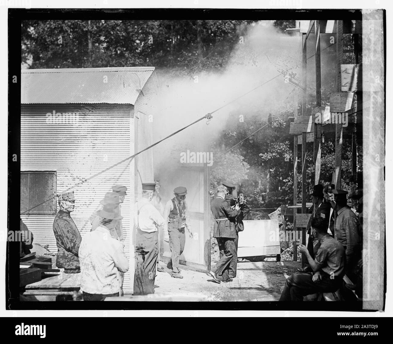 Gas masks testing hires stock photography and images Alamy