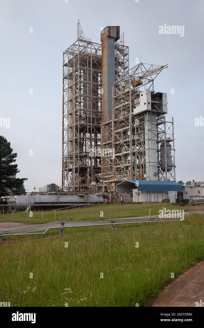 Testing platform, Redstone Arsenal, Huntsville, Alabama Stock Photo