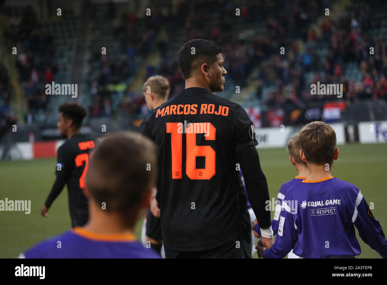 THE HAGUE, NETHERLANDS - OCTOBER 3, 2019: Marcos Rojo (Manchester United) pictured during the 2019/20 UEFA Europa League Group L match. Stock Photo