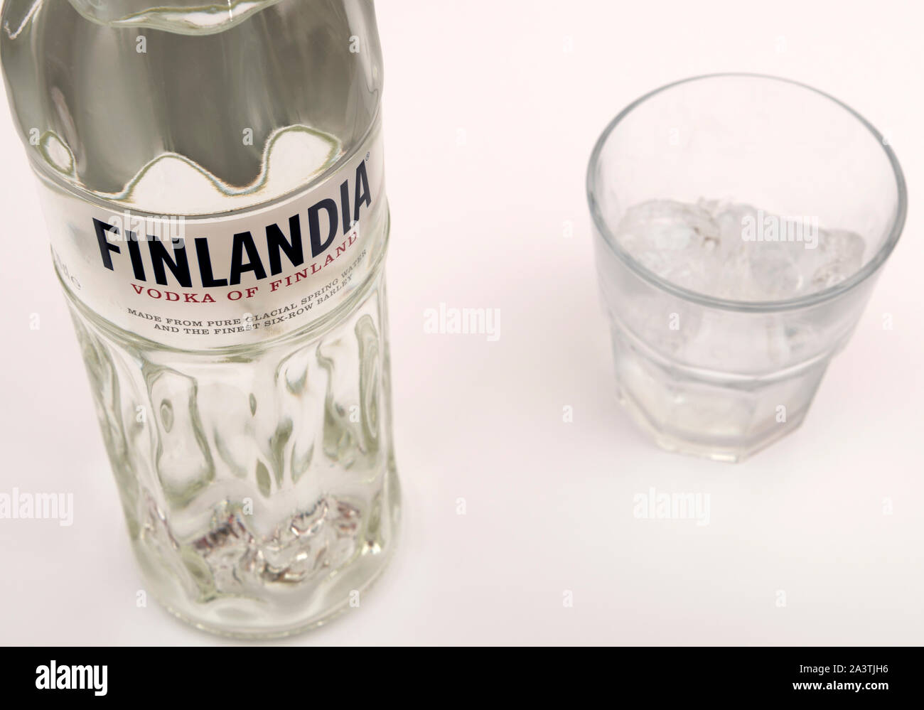 Finlandaia vodka Stock Photo