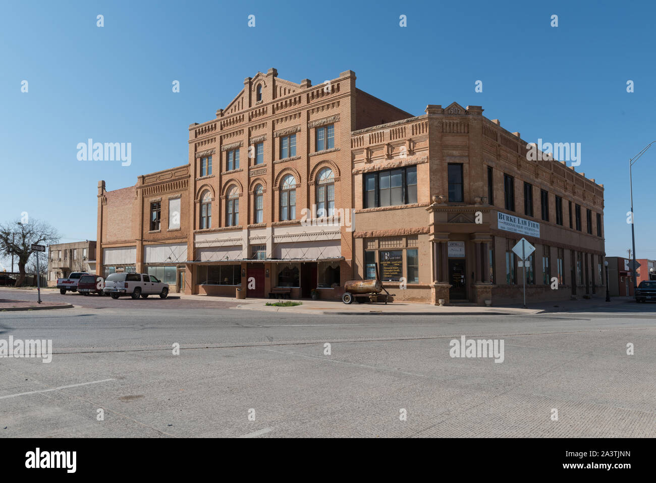 The 1907 opera house in Anson, Texas, near Abilene. The building was