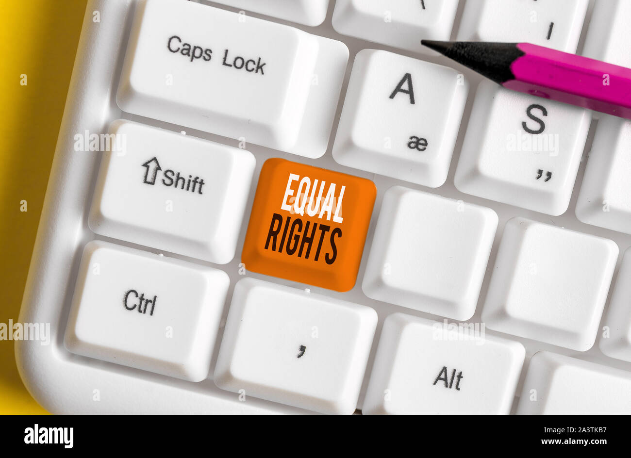 Handwriting text Equal Rights. Conceptual photo Equality before the law ...
