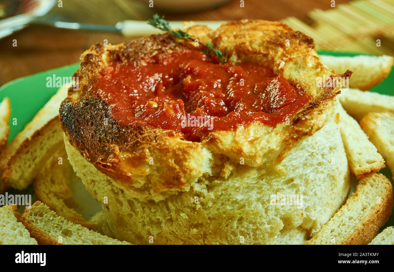 Ultimate Grilled Cheese And Tomato Soup Bowl , Butter both sides and