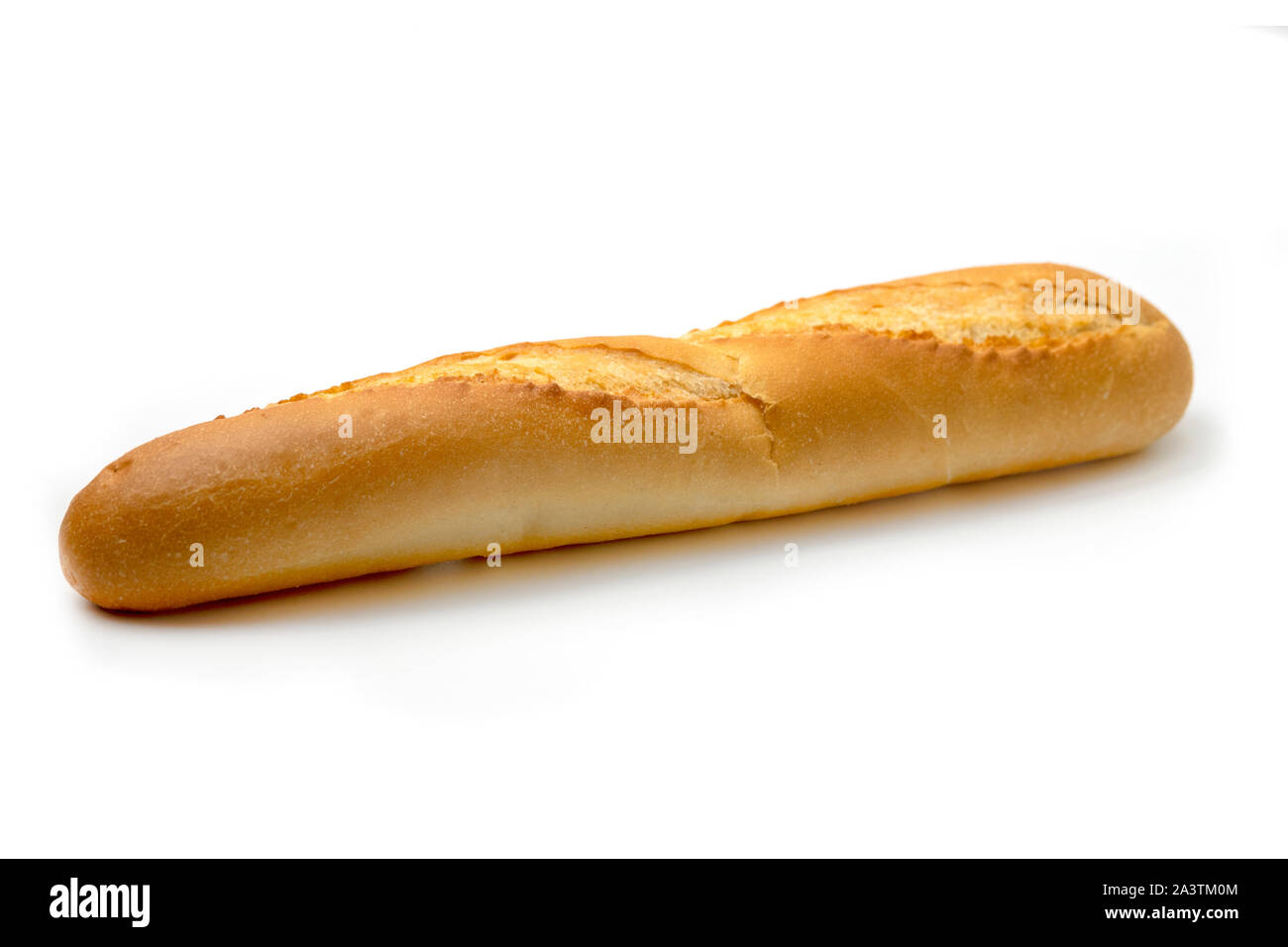 Baguette on a white background Stock Photo