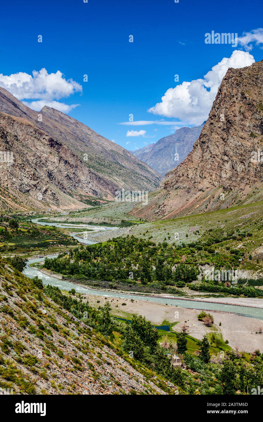 Lahaul valley in Himalayas Stock Photo