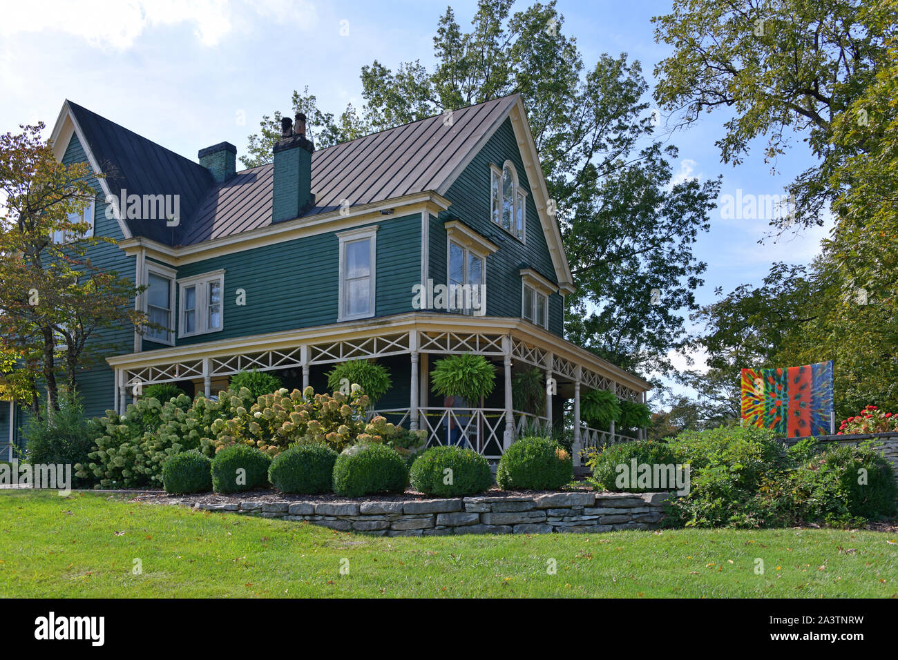 Maker's Mark Distillery. Loretto, KY USA 092819. The gardens and old