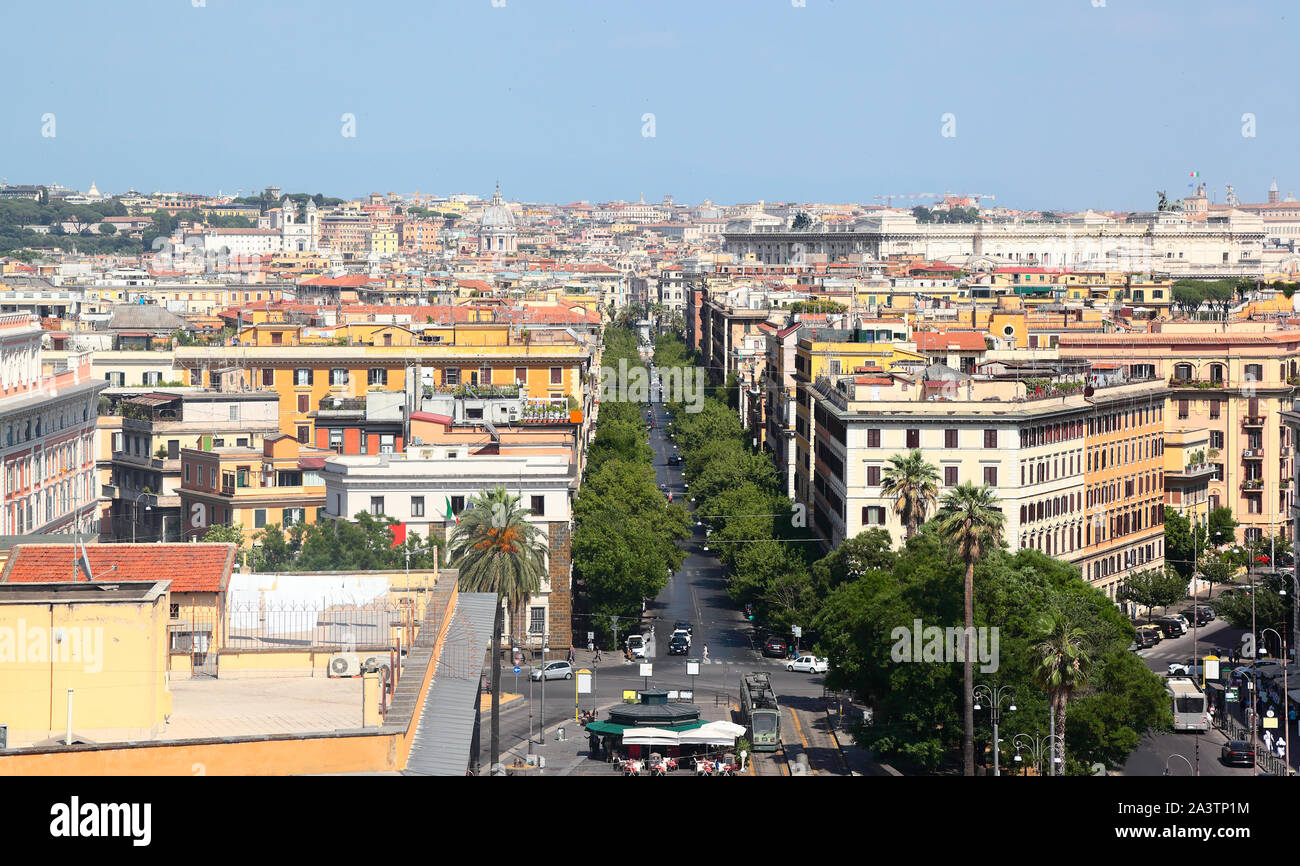 Rome, skyline view of the city from the Vatican Stock Photo