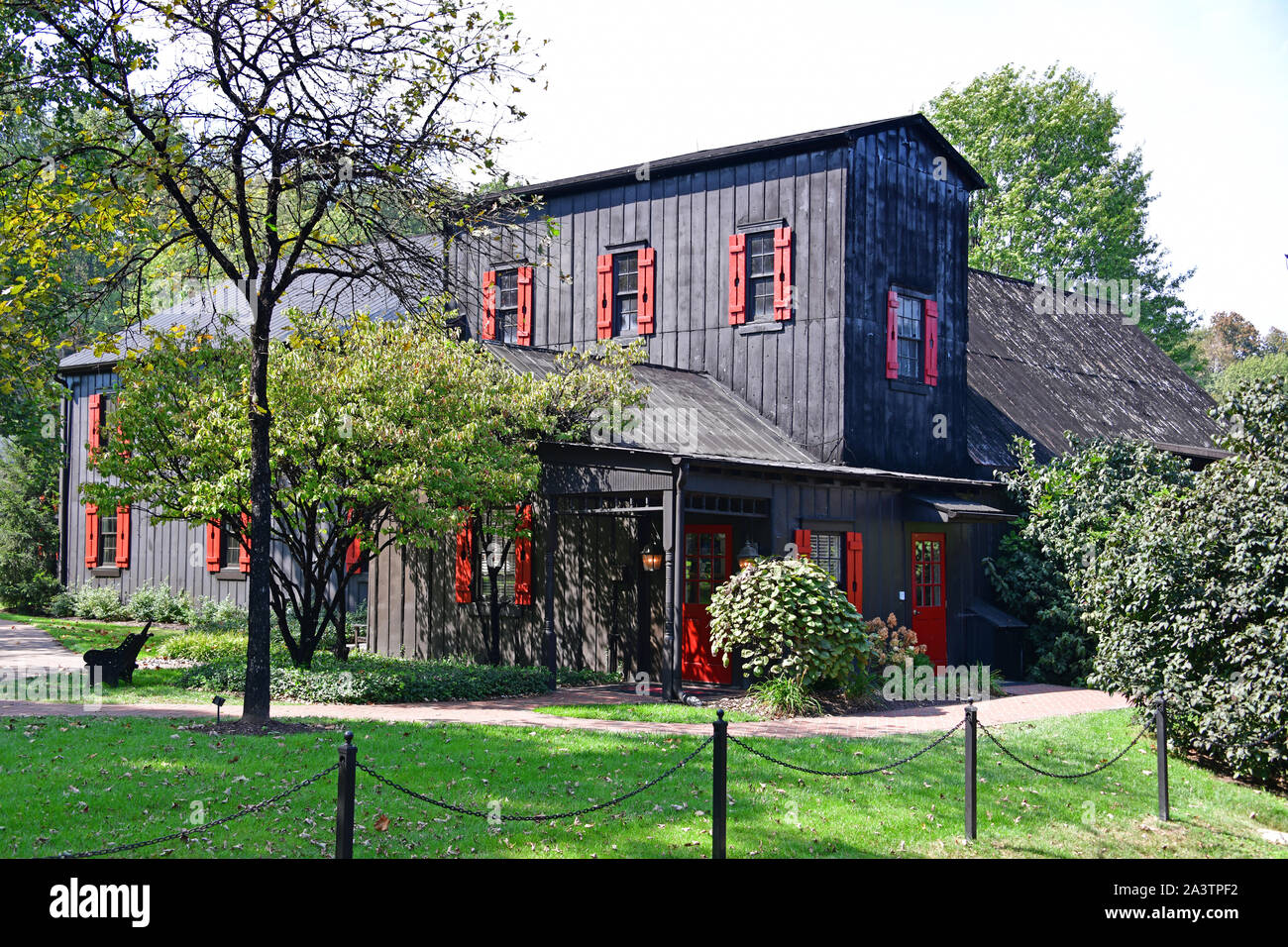 Makers Mark Distillery. Loretto, KY USA 09-28-19. Most of the details of the property have been preserved to this day. Stock Photo